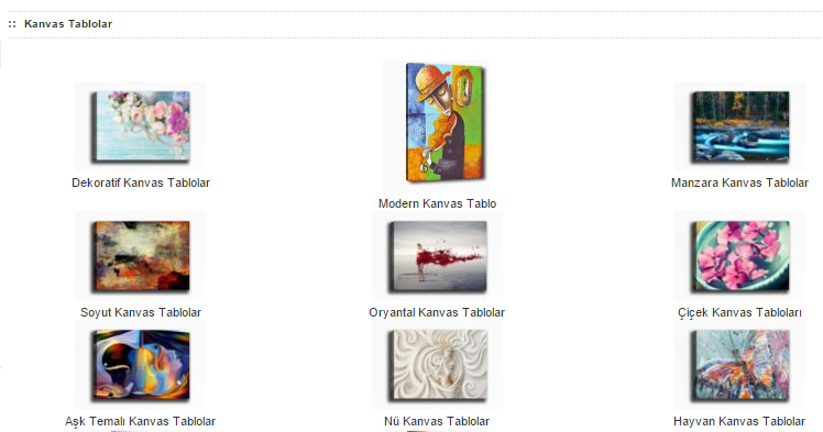 Kanvas Tablolar