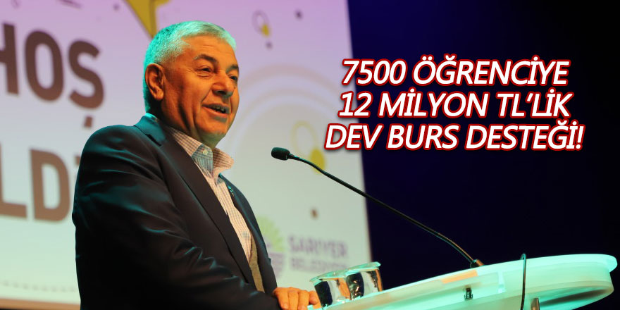 Sarıyer Belediyesi'nden 7 bin beş yüz öğrenciye burs desteği!