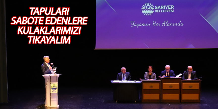 TAPULARI SABOTE EDENLERE KULAKLARIMIZI TIKAYALIM