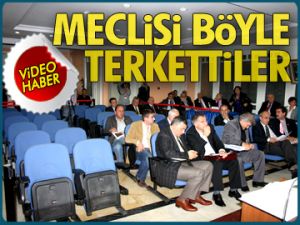 Meclisi böyle terk ettiler