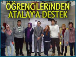 Öğrencilerinden Atalay'a destek
