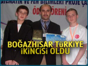 Boğazhisar Türkiye ikincisi oldu