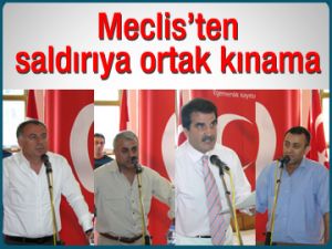 Meclisten saldırıya ortak kınama