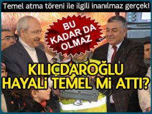 Temel atma töreninde ŞOK gerçek