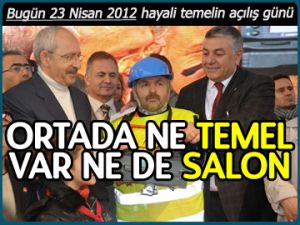 Ortada ne temel var ne de salon!