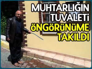 Tuvalet öngörünüme takıldı
