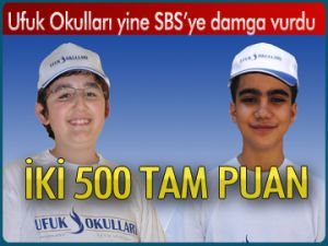 Ufuk Okulları'ndan SBS başarısı