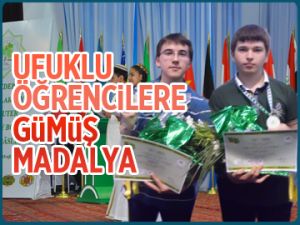 Ufuklu öğrencilere gümüş madalya