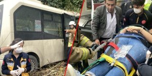 Sarıyer’de minibüs kaza yaptı: 1 ölü, 7 yaralı
