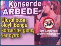 Olaylı konser ulusal basında