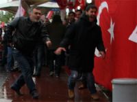 Sarıyerde MHP seçim bürosuna silahlı saldırı! VİDEO