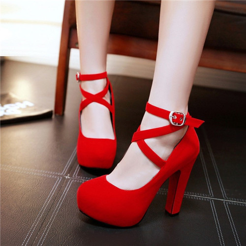 Kırmızı Topuklu Ayakkabı Pelin Ayakkabı