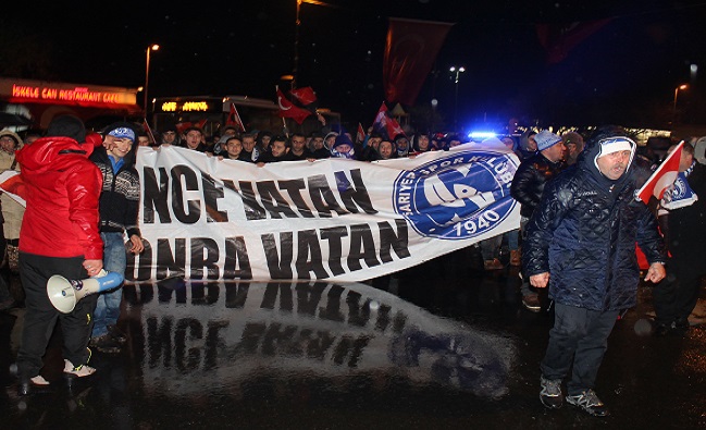 SARIYER'DE TERÖRE LANET YÜRÜYÜŞÜ 