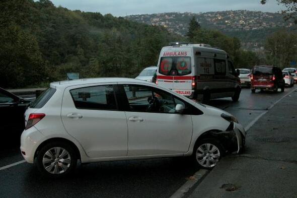 Sarıyer'de zincirleme trafik kazası!