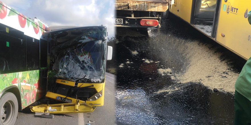 Sarıyer’de iki otobüs çarpıştı: 4 yaralı