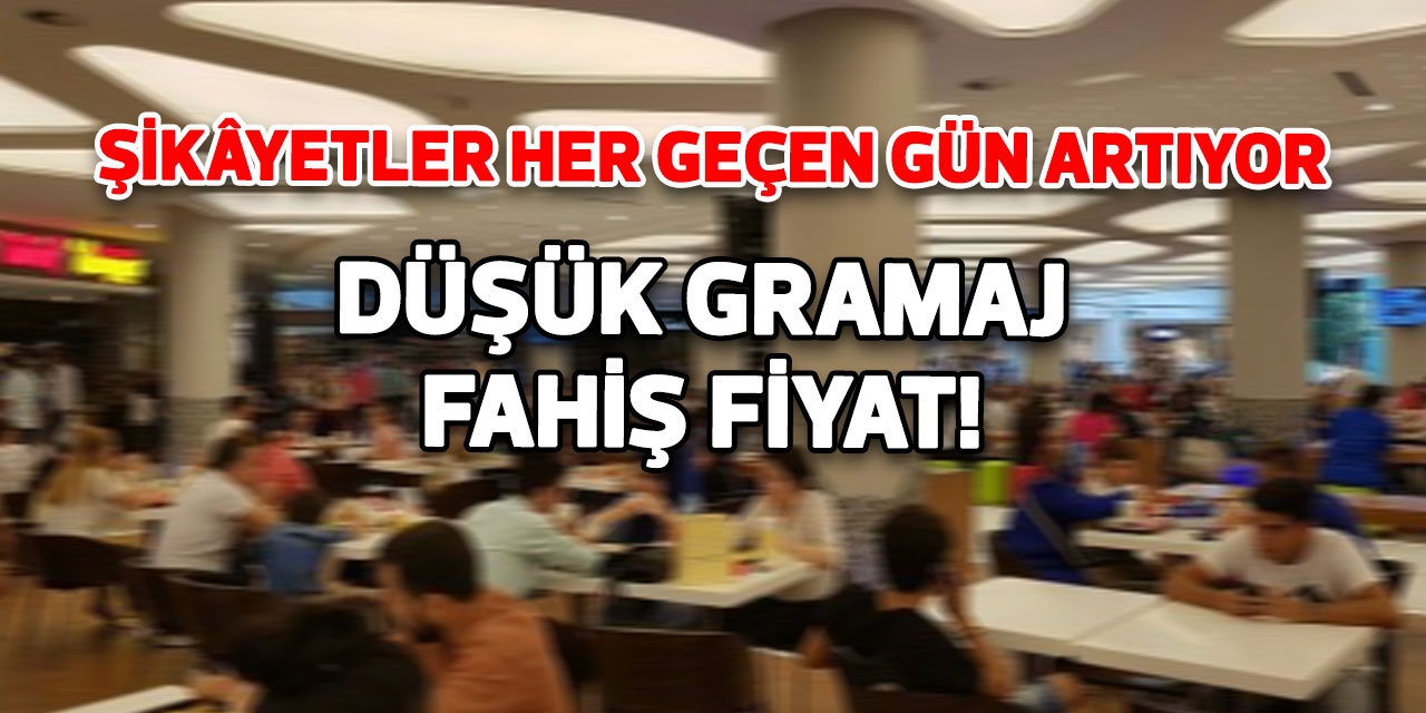 Düşük gramaj fahiş fiyat!