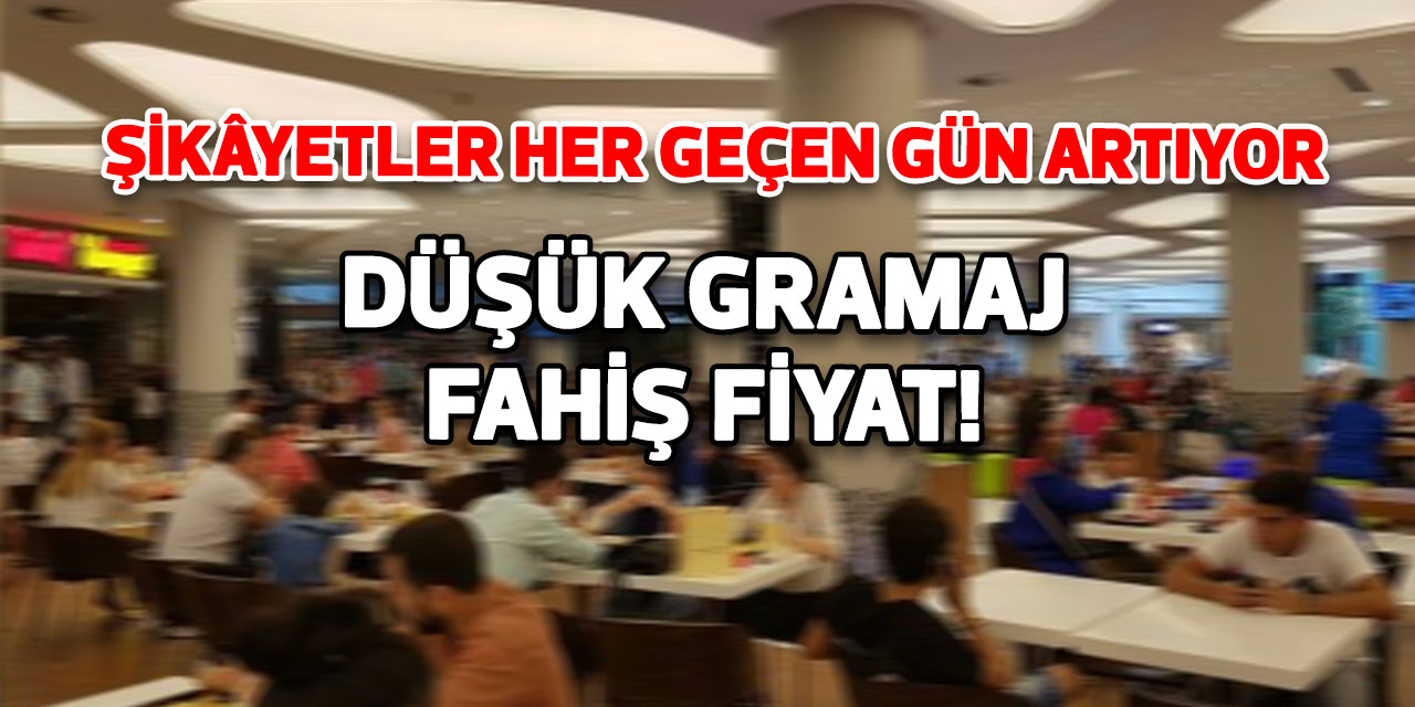 Düşük gramaj fahiş fiyat!