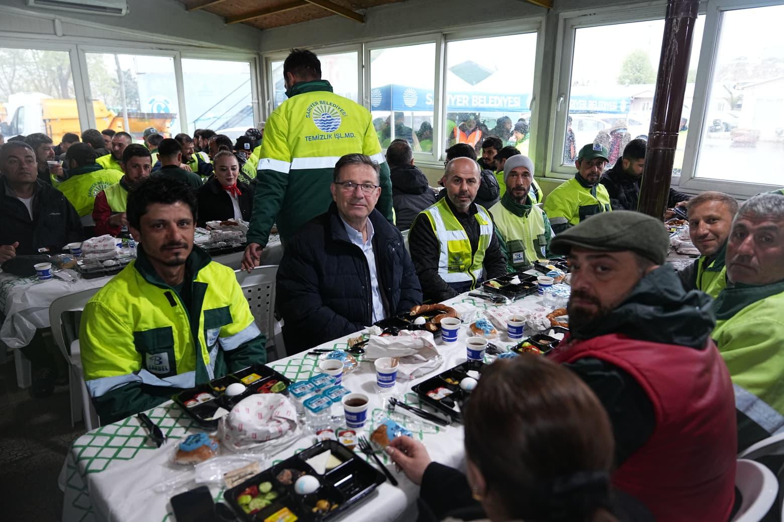 İŞÇİLERLE 1 MAYIS KAHVALTISI