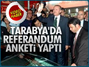 Erdoğan Tarabya'da anket yaptı