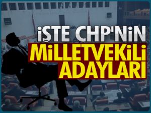 İşte CHP’nin vekil adayları