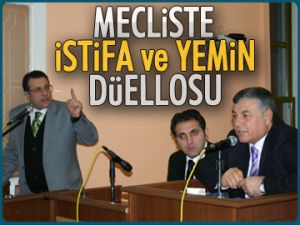 Mecliste yemin ve istifa düellosu