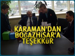 Karaman’dan Boğazhisar’a teşekkür