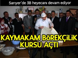 Kaymakam börekçilik kursu açtı