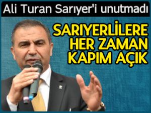 Ali Turan Sarıyer’i unutmadı