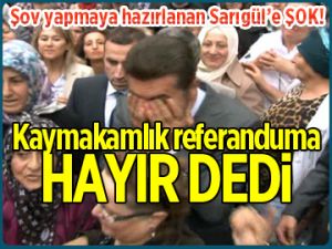 Referanduma izin çıkmadı