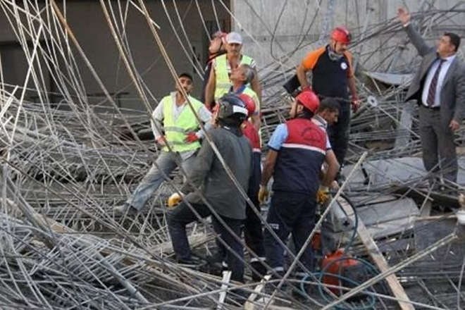 İskele halatı koptu: 1 işçi hayatını kaybetti