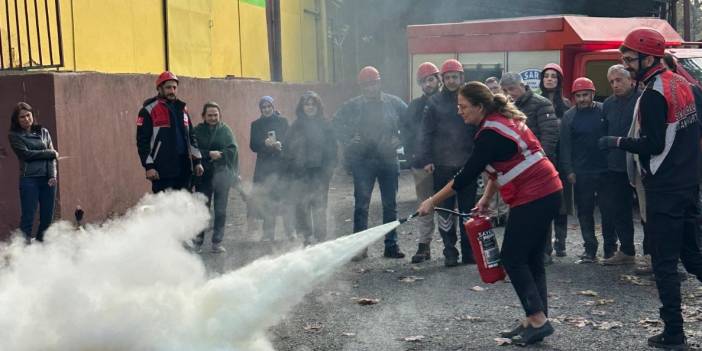 Sarıyer’de yangın söndürme tatbikatı
